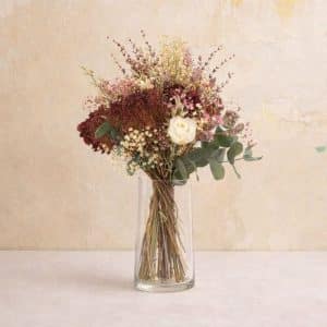 Preserved wild flower bouquet with natural, countryside-inspired composition