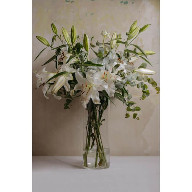 ▷ Enviar Preciosos Ramos de Lirios Blancos 【Lilium y Azucenas】